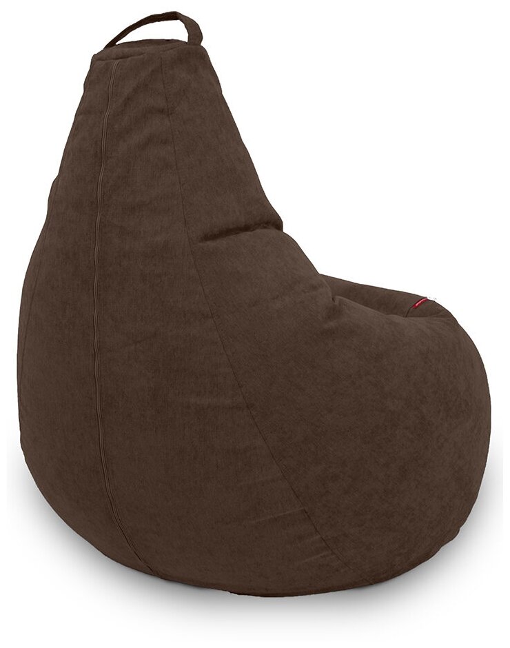 Бескаркасное кресло мешок boss Lounge Chocolate XXL Шенилл - фотография № 5
