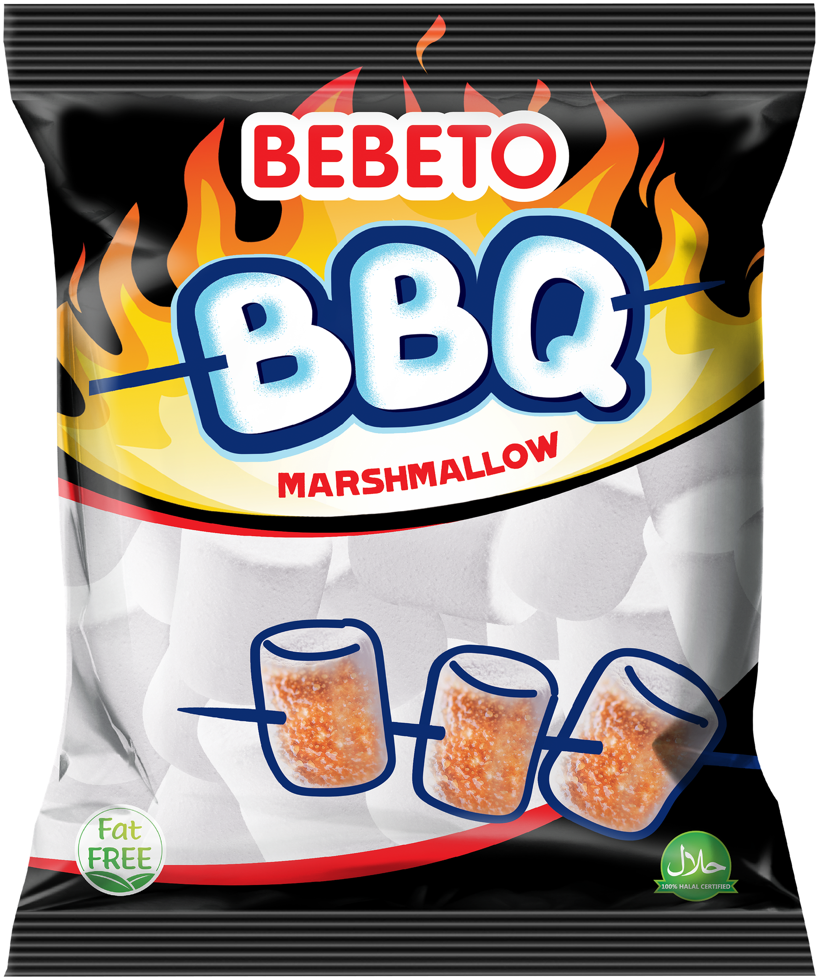 Маршмеллоу Bebeto суфле BBQ вкус ванили 275 г