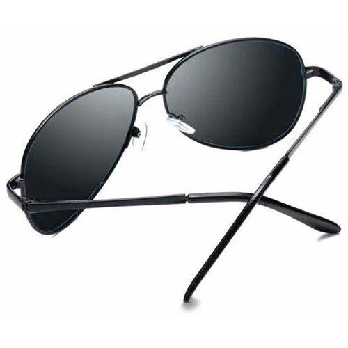 Солнцезащитные очки , авиаторы, оправа: металл, для мужчин, серый