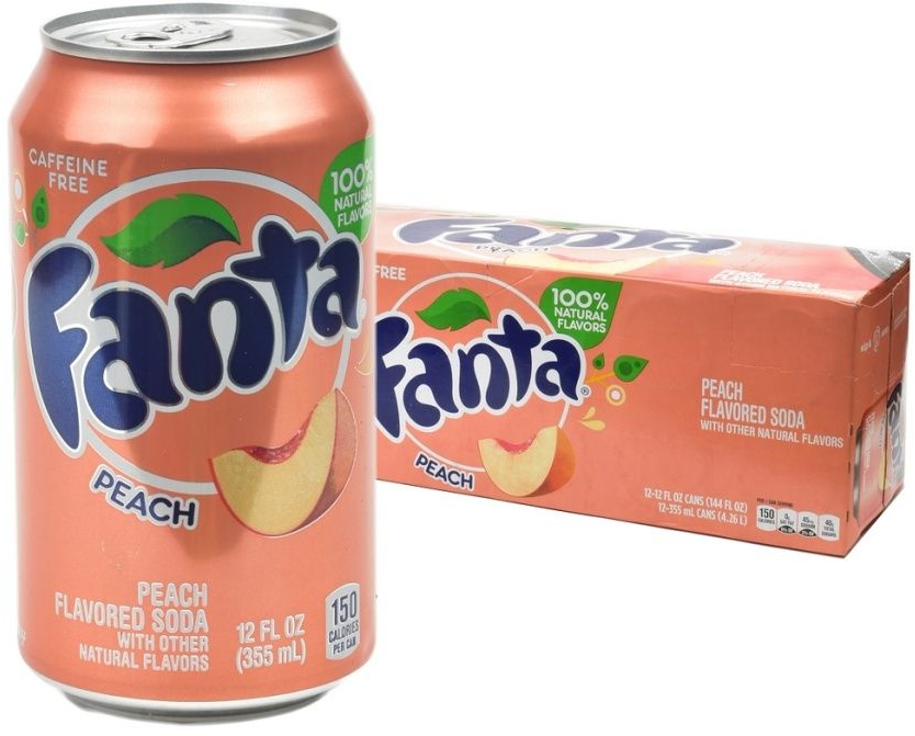 Fanta Peach Упаковка 12 шт - фотография № 2