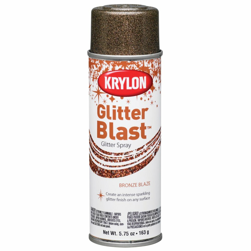 Krylon Glitter Blast Spray - аэрозольный баллончик с блестками "3D Глиттер", bronze blaze, 163г - фотография № 1