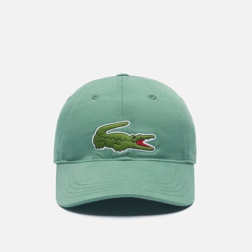 Кепка LACOSTE, хлопок, размер OneSize, зеленый