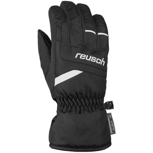 фото Перчатки горнолыжные reusch 2021-22 bennet r-tex xt junior black/white (inch (дюйм):5)