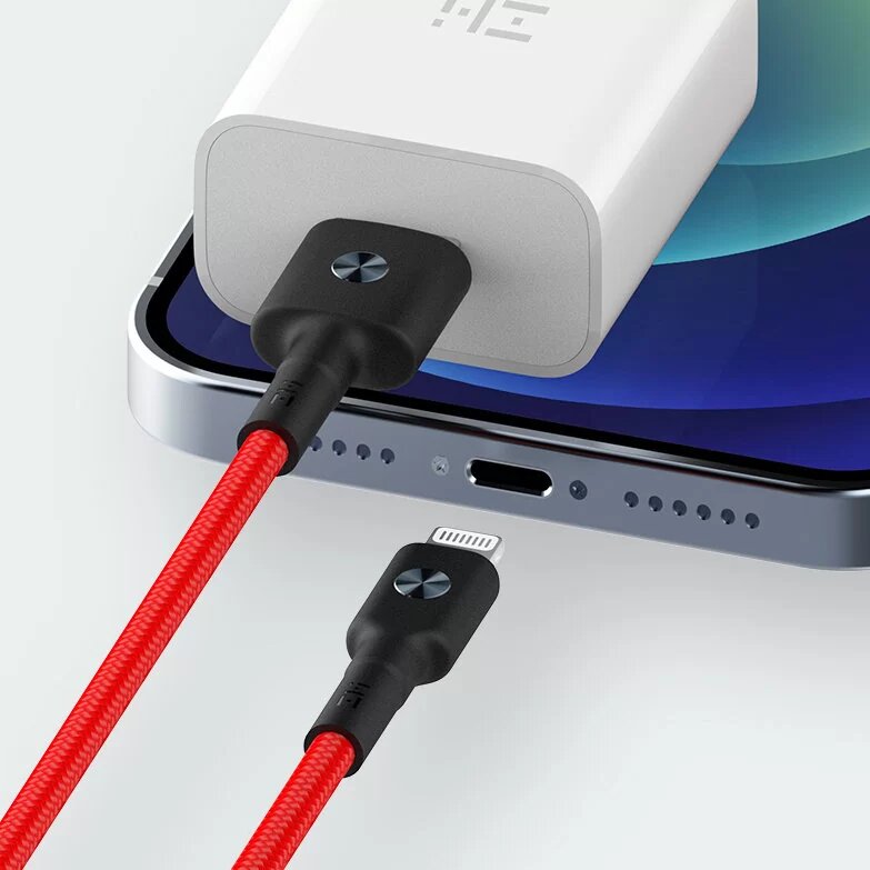 Кабель XIAOMI ZMI, USB A(m), Lightning (m), 1м, MFI, синий [al803 blue] - фото №12