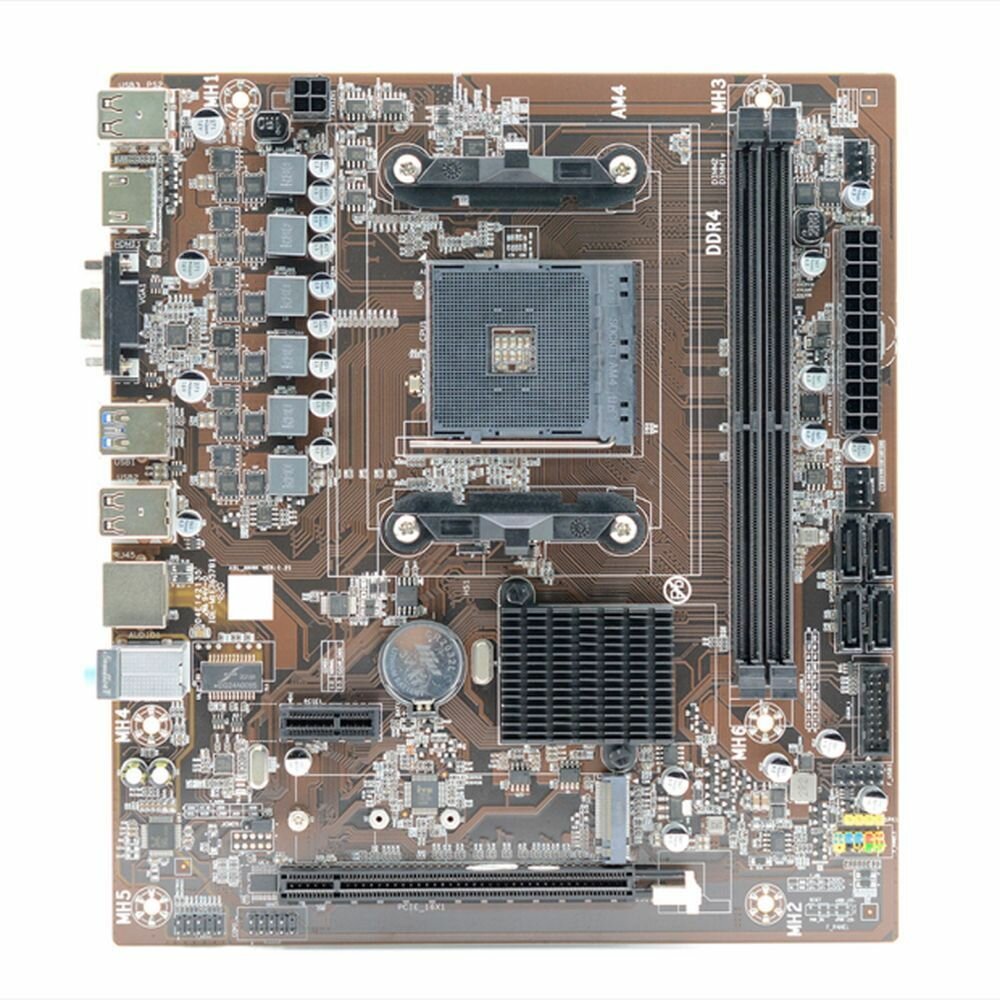 Материнская плата Afox Motherboard AMD X470, AMD Socket AM4, Dual Channel DDR4, Micro-ATX (22 x 20 cm) X470D4-MA-V2