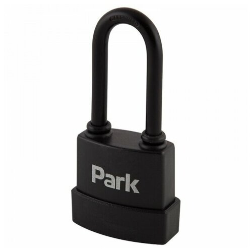 фото Замок навесной park сталь/пластик 45 мм всепогодный длинная дужка