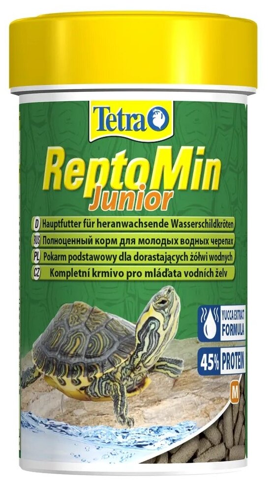 Tetra ReptoMin Junior корм в виде палочек для молодых водных черепах 100 мл