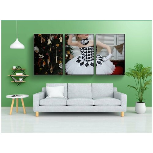 фото Набор модулных постеров для интерьера "люди, празднование, вечеринка" 60x90 см. в тубусе, без рамки lotsprints