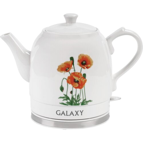 Чайник GALAXY LINE GL0506, белый galaxy gl0318 чайник коричневый