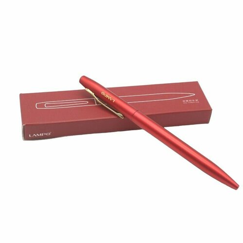 Ручка Lampo Fashion Metal Pen, красный корпус, цвет чернил черный