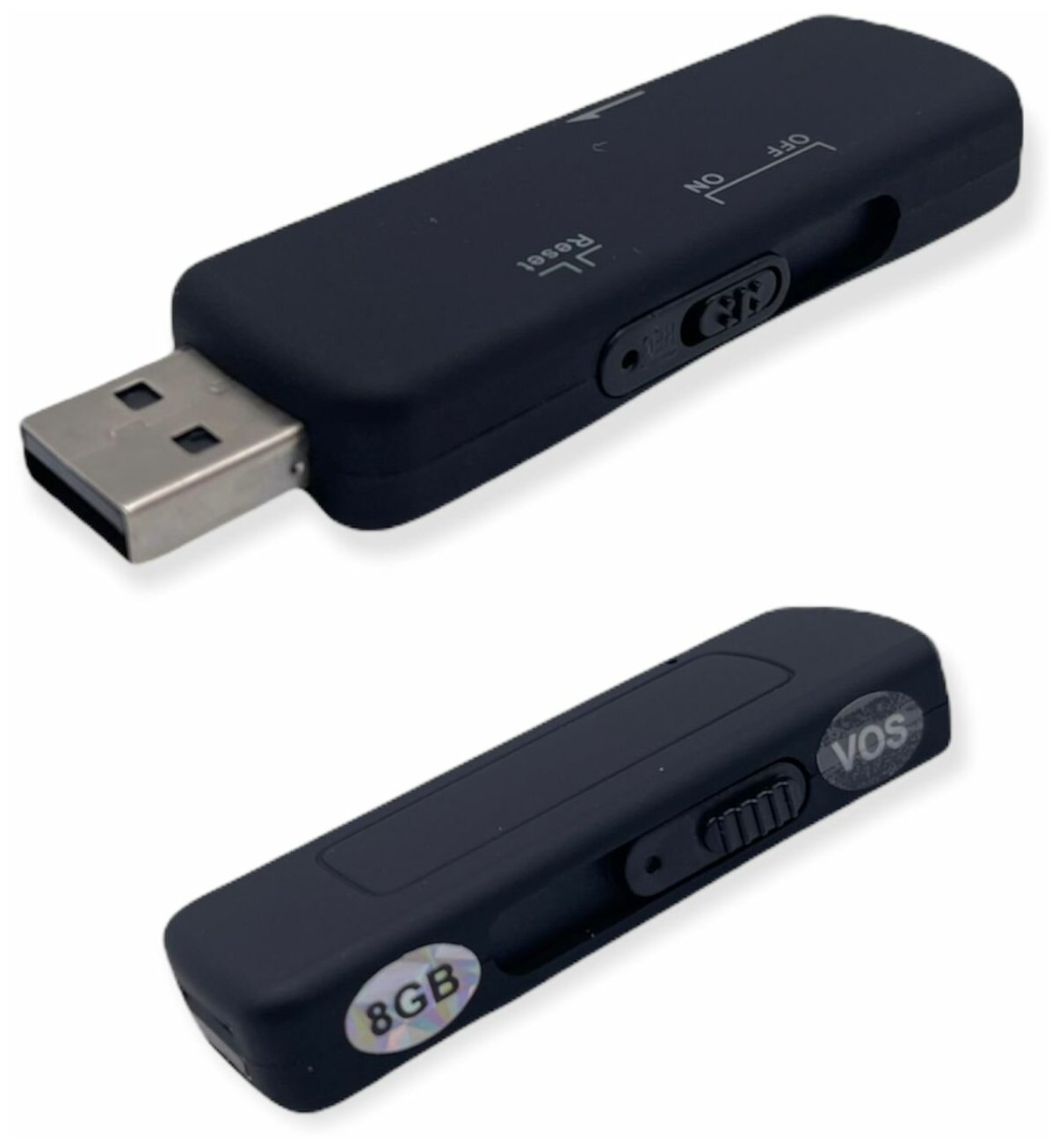 8 GB портативный диктофон VR-8 VOS USB 20 FLASH DRIVE запись по датчику звука/ USB voice recorder/ диктофон / диктофон флешка