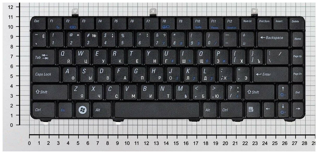 Клавиатура для ноутбука Dell R323P черная