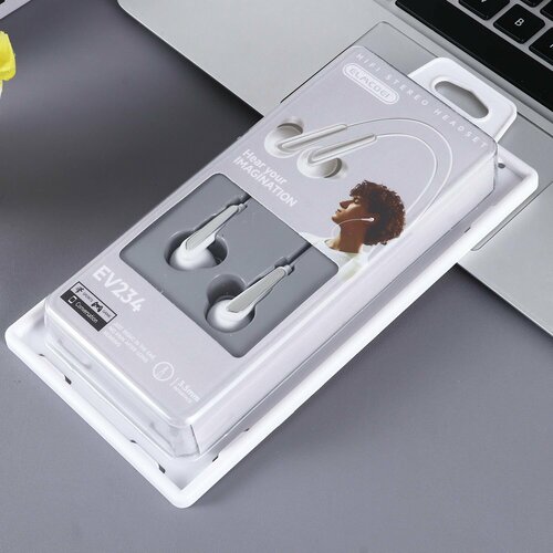 Наушники-гарнитура 35мм ELMCOEI EV-234 Белые 32600₽