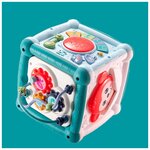 Развивающий музыкальный куб Ave! Baby SmartCube бирюзовый, развивающая игрушка, игры для малышей, сортер - изображение