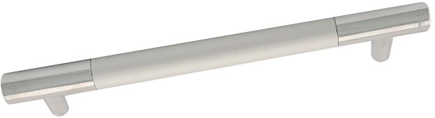 фото Ручка-рейлинг мебельная `SANBERG` металл 128 (алюминий-хром)