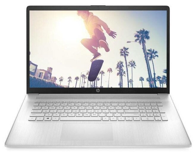 Ноутбук HP 17-cp0139ur AMD Ryzen 5 5500U 16384Mb DDR4 1тб SSD AMD Radeon Vega 7 No ODD 173 FHD Win11Home64 серебристый 8500000₽
