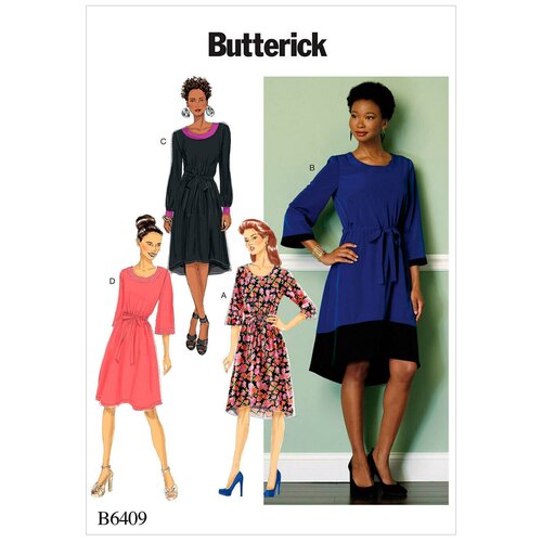 Выкройка BUTTERICK №6409 Платье выкройка butterick 6048 платье