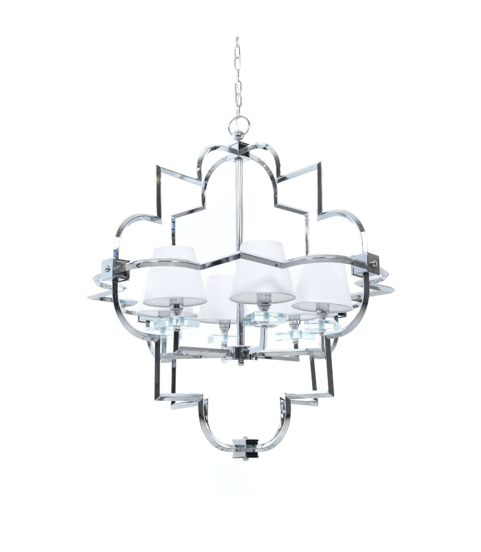 Подвесная люстра Lumina Deco Baltimore LDP 8020-6 CHR+WT