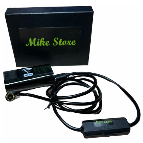 Камера-эндоскоп Mike Store KM-04: /длина 1 метр/для смартфонов/гибкий видео-эндоскоп USB с WiFi/автомобильный.