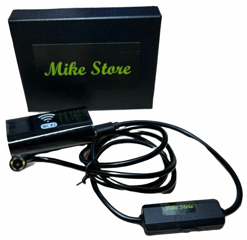 Камера-эндоскоп Mike Store KM-04: /длина 1 метр/для смартфонов/гибкий видео-эндоскоп USB с WiFi/автомобильный.
