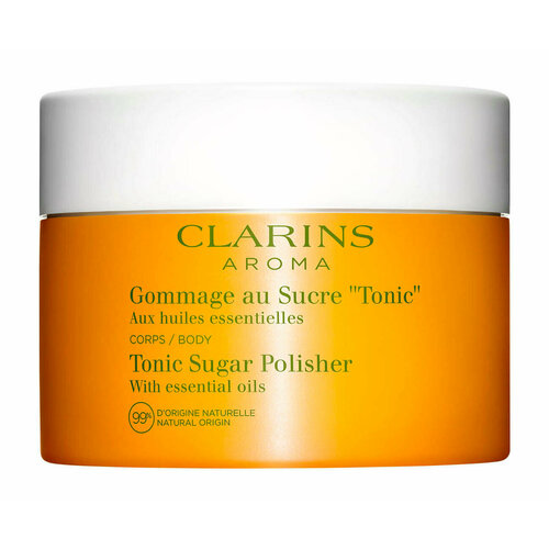 тонизирующий сахарный скраб для тела clarins tonic sugar polisher 250 г CLARINS Tonic Cкраб для тела сахарный тонизирующий, 250 г