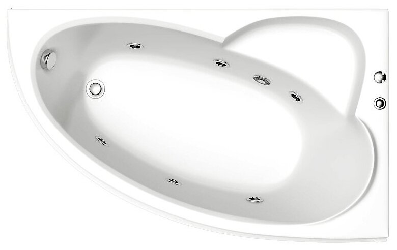 фото Акриловая ванна Bas Сагра 160 см R с г/м