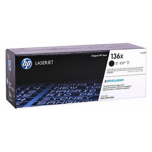 Картридж лазерный HP (W1360X) LaserJet M211dw/M236dw/M236sdn, №136X, ресурс 2600 стр, оригинальный ninestar картриджи комплектом совместимые найнстар ninestar oc 1360x 3pk w1360x черный 7 8k