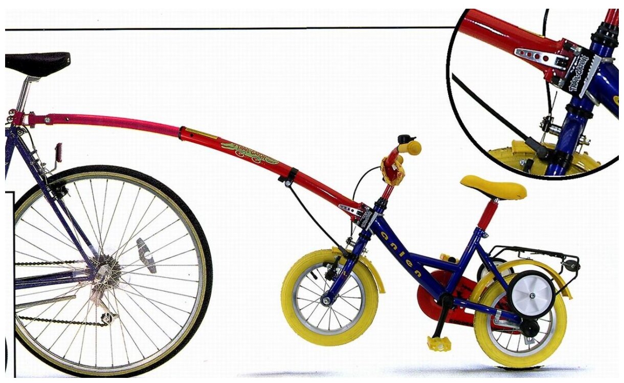 фото Крепление 5-640025 для детского велосипеда 12-20 к подседельный штырю до 32кг красное (индивидивидуальная упаковка) TRAIL-GATOR