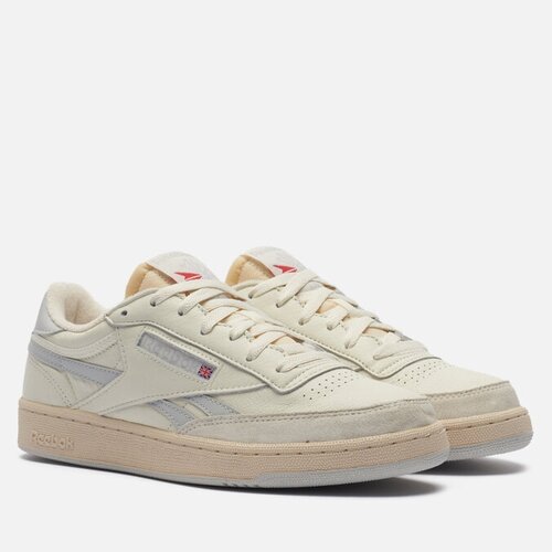 Кроссовки Reebok Club C, натуральная кожа, размер 41, бежевый