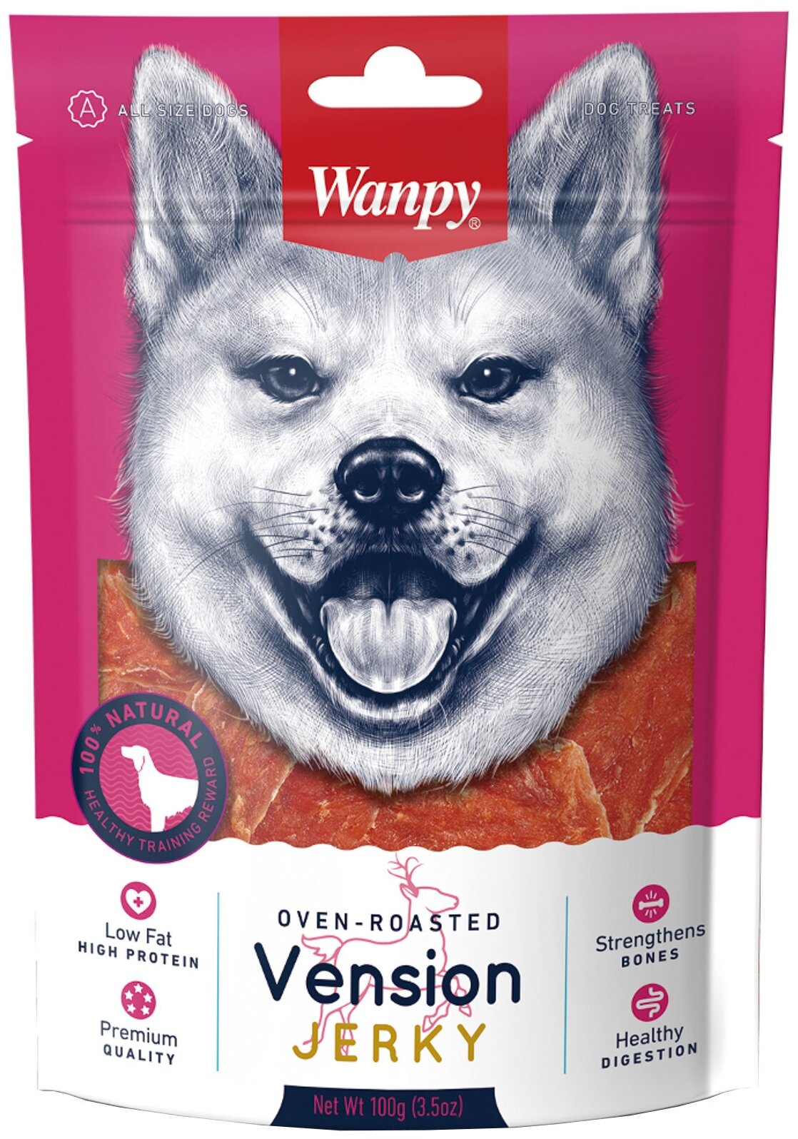 Wanpy Dog филе из оленины 100 г