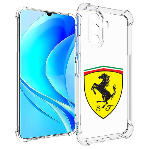 Чехол MyPads Ferrari-3 мужской для Huawei Nova Y70 / Nova Y70 Plus (MGA-LX9N) / Huawei Enjoy 50 задняя-панель-накладка-бампер чехол mypads suzuki сузуки 3 мужской для huawei nova y70 nova y70 plus mga lx9n huawei enjoy 50 задняя панель накладка бампер