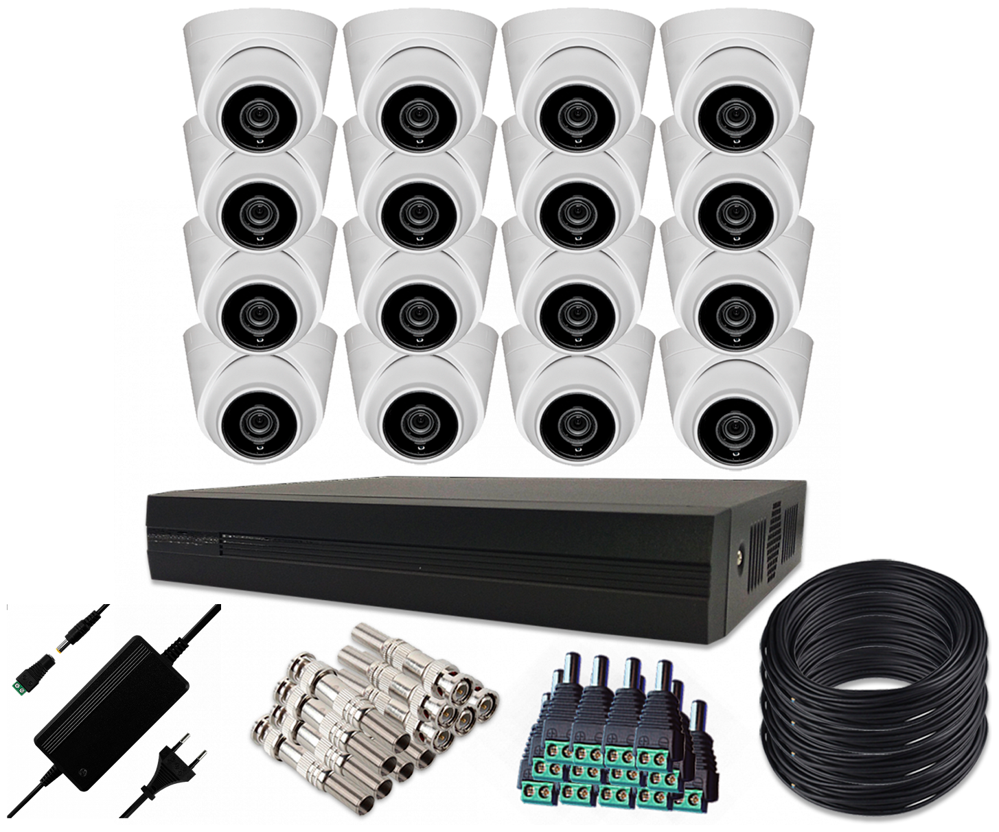 Готовый комплект AHD видеонаблюдения 16 внутренних камер ST-KIT-A162HDIN-L