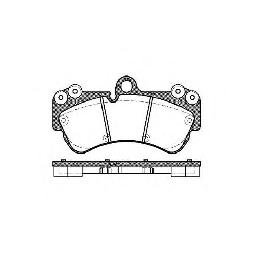 REMSA 0994.00 (7H0698151A / 7L0698151 / 7L0698151B) колодки дисковые п.\ VW Touareg (Туарег) 3.2i / 4.2i / 2.5tdi (Комплект 2 штуки)