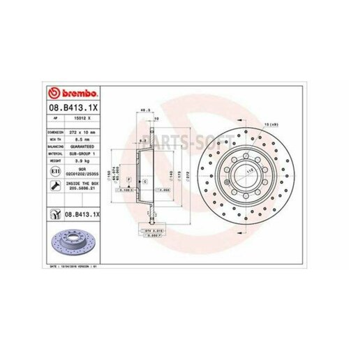 MAGNETI MARELLI 360406107802 Диск тормозной