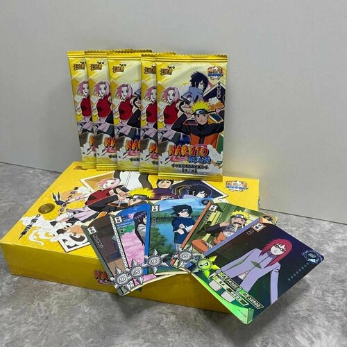 Коробка коллекционных карточек аниме Наруто Naruto (36 упаковок/ 180 карточек) 1 тир 2 серия
