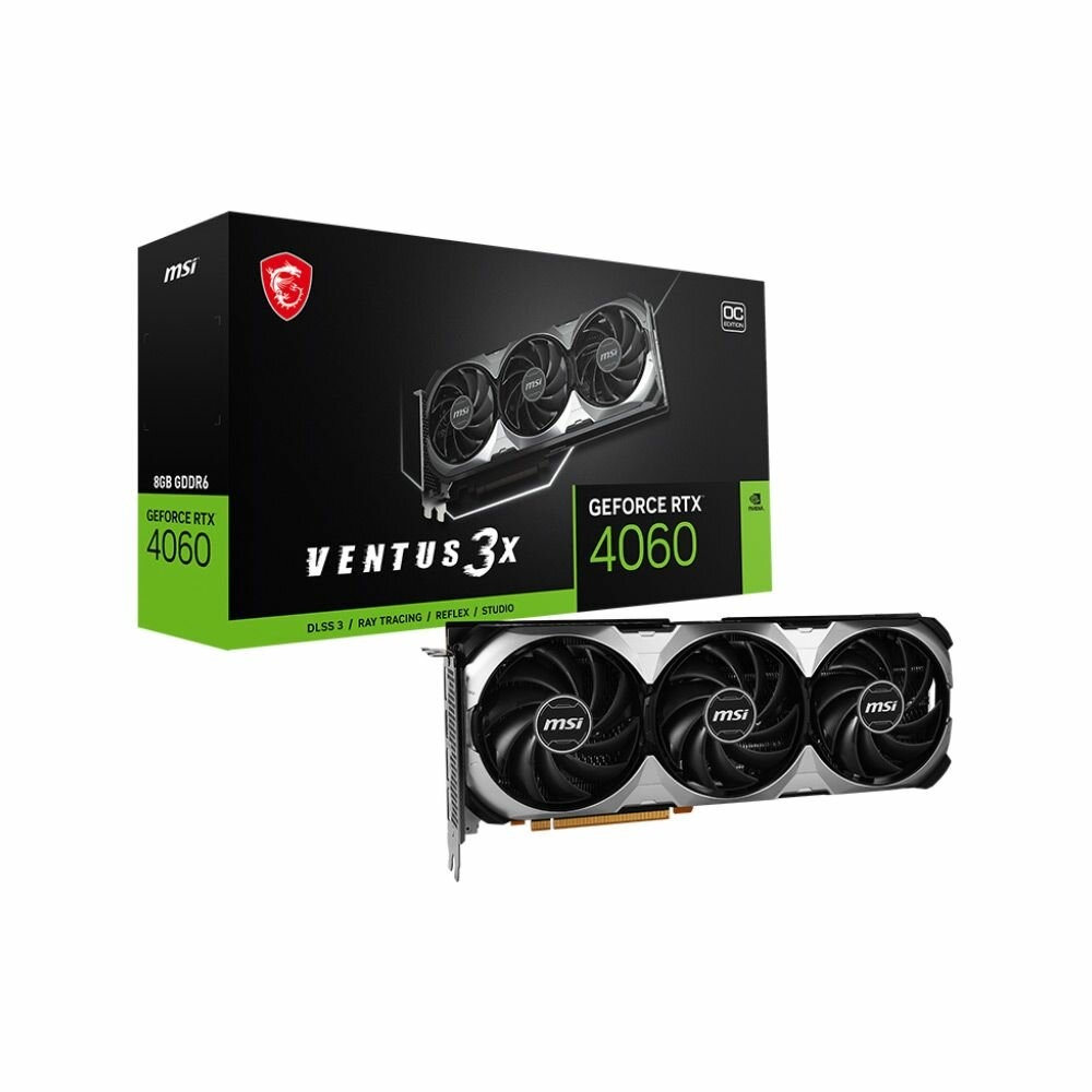 Видеокарта MSI GeForce RTX 4060 Ventus 3X 8G OC