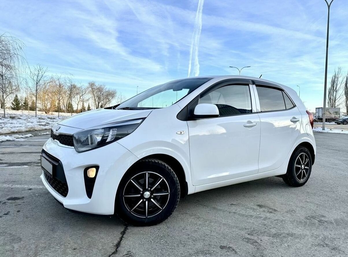 Дефлекторы боковых окон для Kia Picanto, Morning 3 (Киа Пиканто, Монинг, Морнинг) хэтчбек 2017-2025, ветровики на двери автомобиля, Cobra Tuning — фото 1
