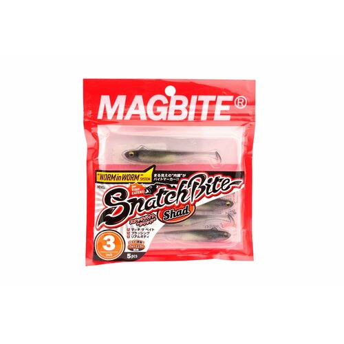 Приманка Magbite MBW04 Snatch bite shad 3-06 3.0 5шт