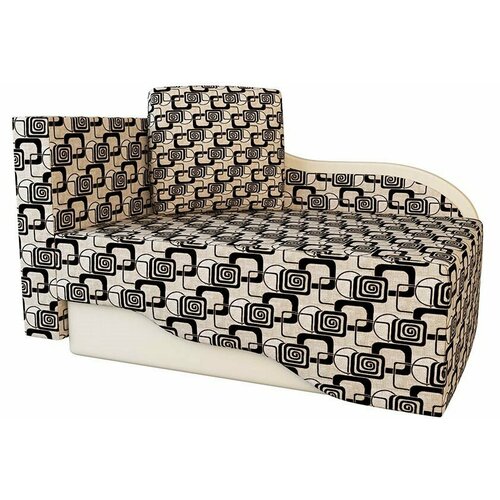 Диван-кушетка Малютка левый рогожка беж 70см 15900₽