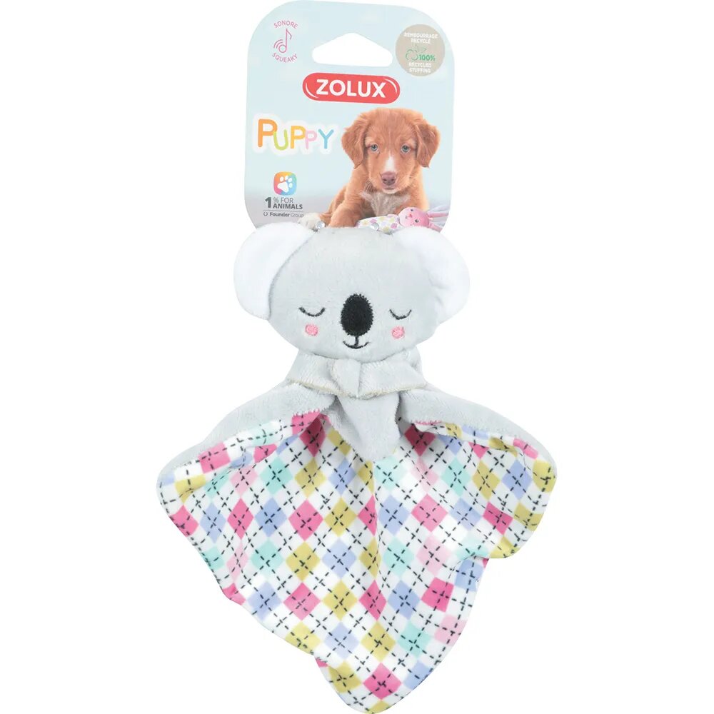 Игрушка для собак с пищалкой плюшевая "Коала-обнимашка", 19 см ZOLUX,