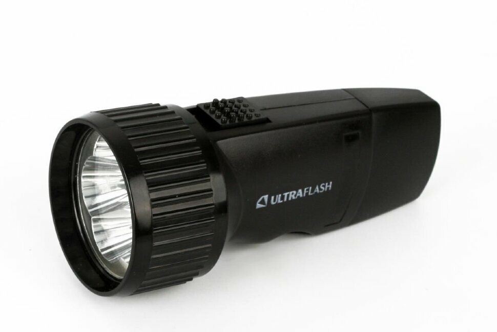 Светодиодный фонарь (ULTRAFLASH (14020) LED3859 Аккумуляторный фонарь черный)