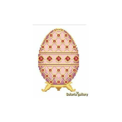 Яйцо Фаберже Рубины на розовом 6118-09