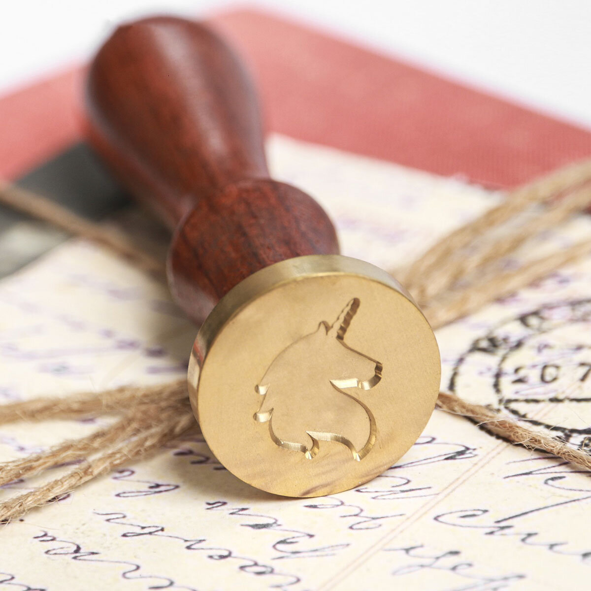 Печать сургучная штамп 7х15 см в наборе с воском Арт Узор