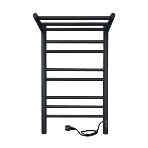 Полотенцесушитель электрический MySpace Сomfy с полкой 7040 таймер скрытый монтаж универсальное подключение Черный Муар 12770₽