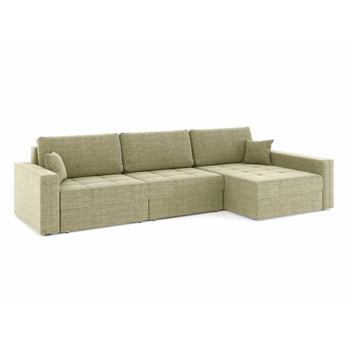 Угловой диван Брест 3 секции Рогожка Дрим Дарк Беж