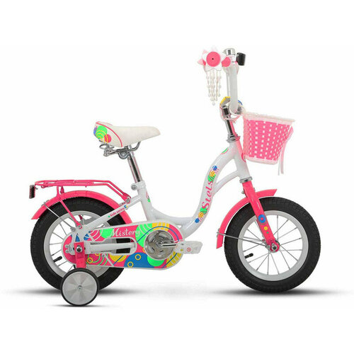 Детский велосипед Stels Mistery C 12 Z010, год 2024, цвет Белый-Розовый