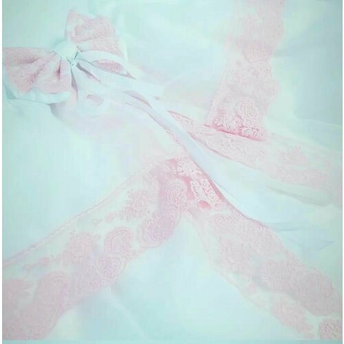 Балдахин с бантом и розовым кружевом 1886₽