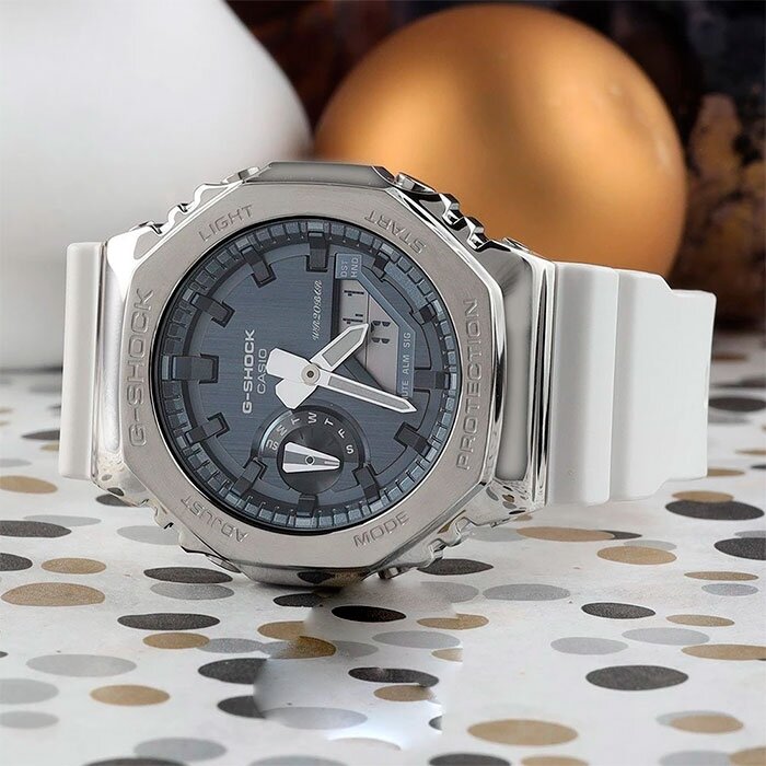 Наручные часы CASIO G-Shock, серебристый — фото 1