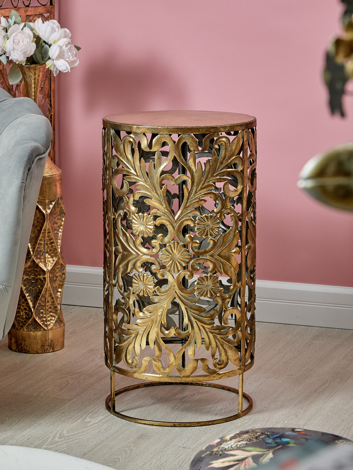 фото 57-218/1 Столик интерьерный Эфиопия 35х35х69см, Glasar