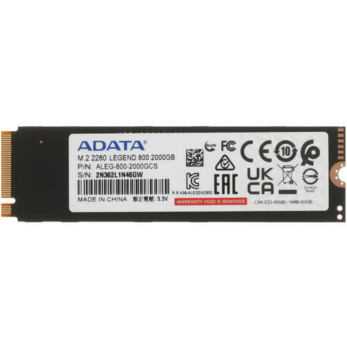 Накопитель SSD M.2 2280 2TB (ALEG-800-2000GCS) A-Data - фото №17